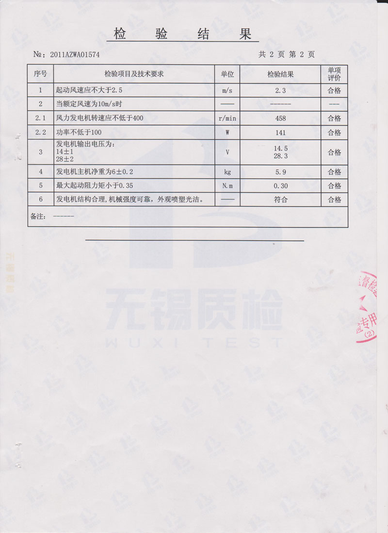 100S風力發(fā)電機